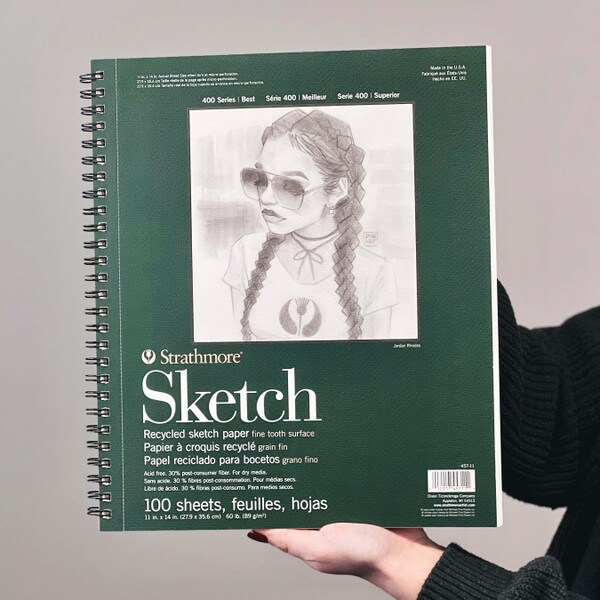 Strathmore 400 Series Recycled Paper Sketch Pad 11 x 14